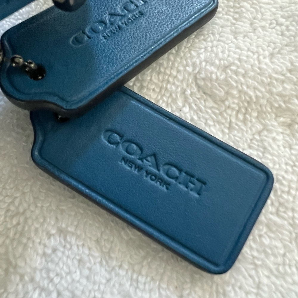 DESIGNER Coach 
blue Leather small shoulder bag - Picture 4 of 8